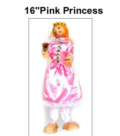 16 inch Princess Wooden Head Marionettes